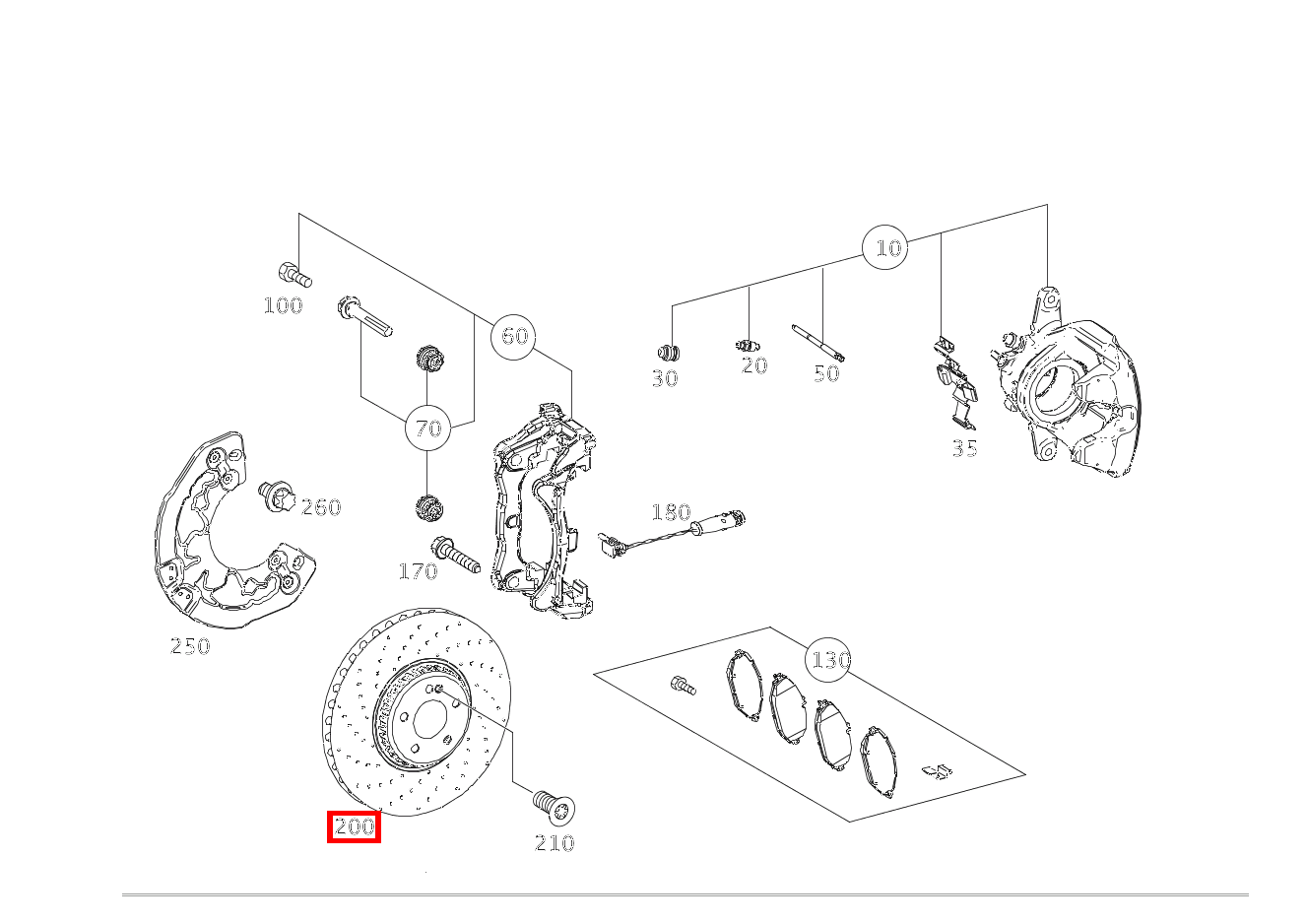 Bremsscheibe Vorn rechts Mercedes-AMG G 63 STRONGER THAN TIME Edition 463
