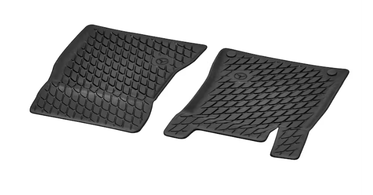 Allwettermatten Dynamic Squares, Fahrer-/Beifahrermatte, 2-teilig, LL, schwarz