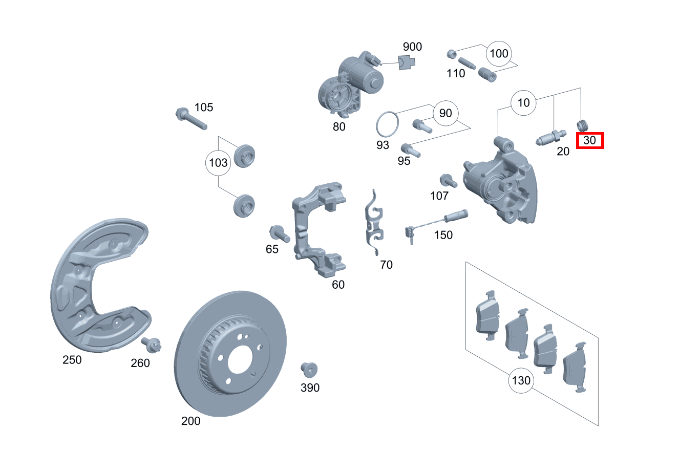 Schutzkappe Entlüfterventil, links und rechts C 220 d T-Modell 247 Schutzkappe Entlüfterventil, links und rechts C 220 d T-Modell 247