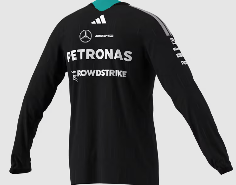 Longsleeve Herren, Fahrer, Mercedes-AMG F1 schwarz Longsleeve Herren, Fahrer, Mercedes-AMG F1 schwarz
