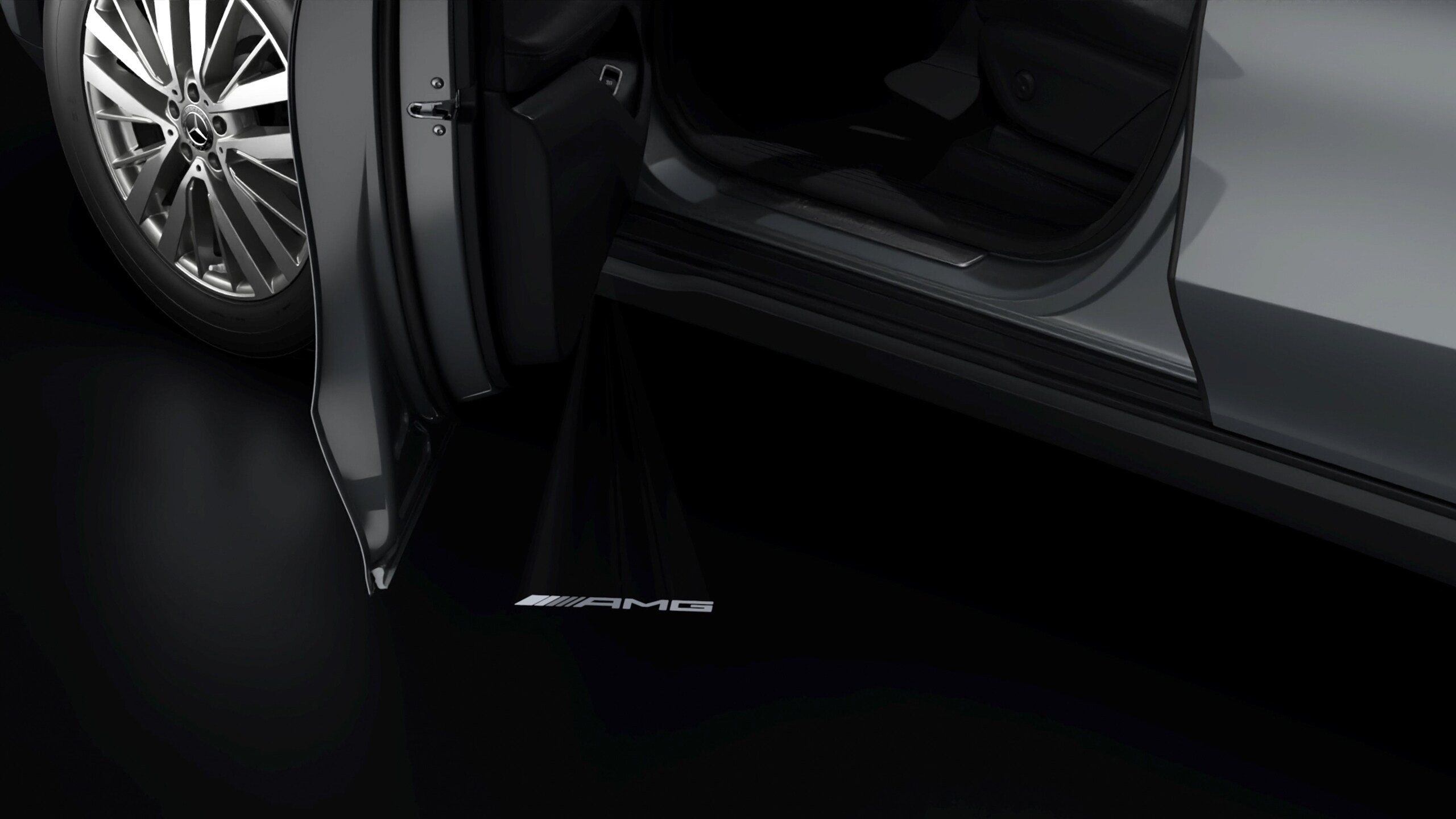 LCD-Projektor, mit animiertem AMG Pattern