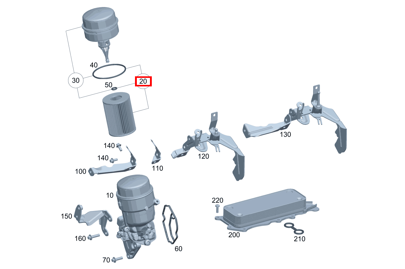 Teilesatz Filtereinsatz S 400 d 4MATIC Limousine lang 222 Teilesatz Filtereinsatz S 400 d 4MATIC Limousine lang 222