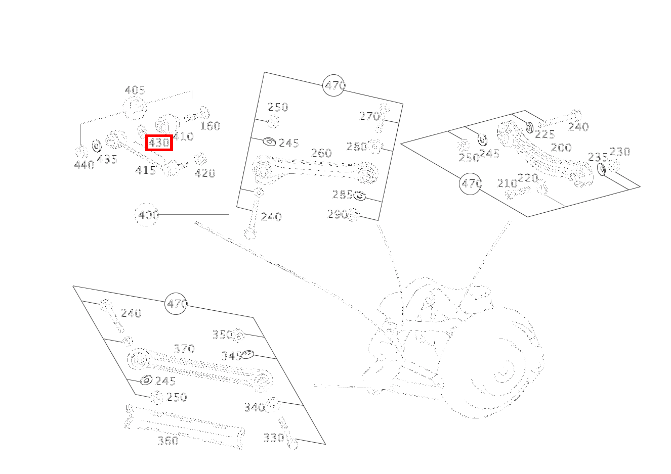 Scheibe SPURSTANGE AN HINTERACHSTRAEGER C 320 Sportcoupé 203
