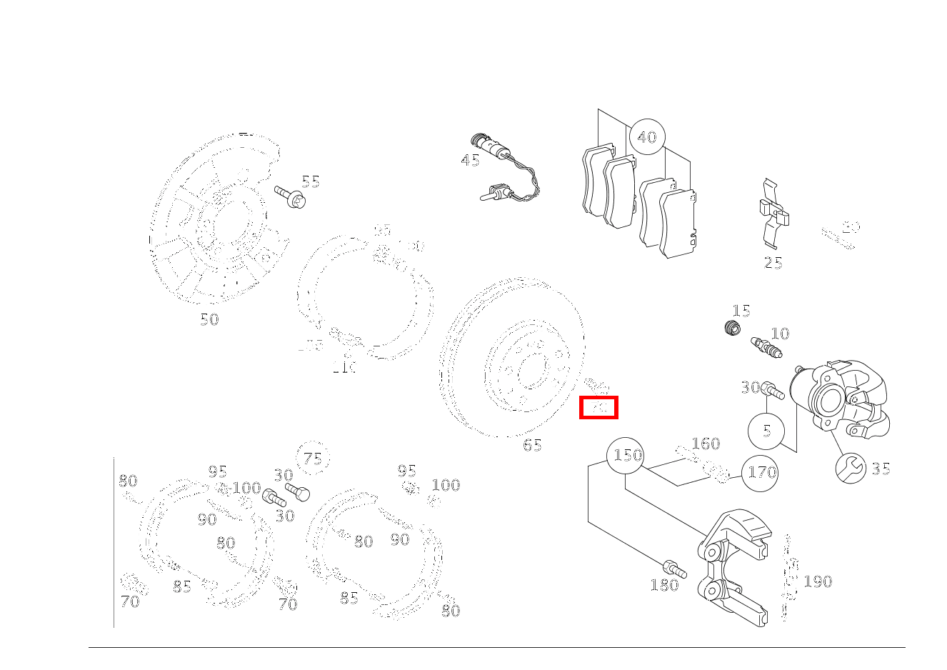 FLACHKOPFSCHRAUBE M. ISK BREMSSCHEIBE AN RADNABE; M6X15 S 65 AMG L 220