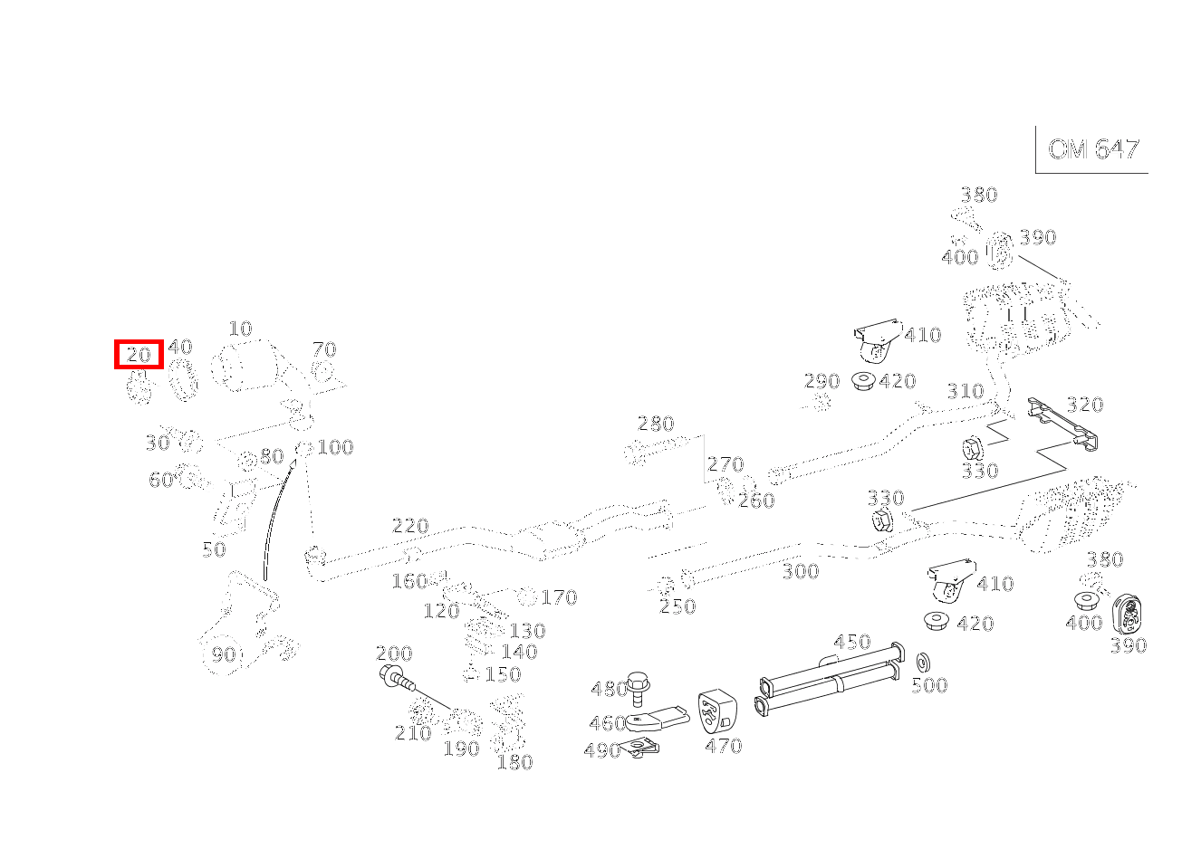 Rohrschelle Abgasanlage AUSPUFFKRUEMMER ZUM KATALYSATOR E 220 CDI T-Modell 212 Rohrschelle Abgasanlage AUSPUFFKRUEMMER ZUM KATALYSATOR E 220 CDI T-Modell 212