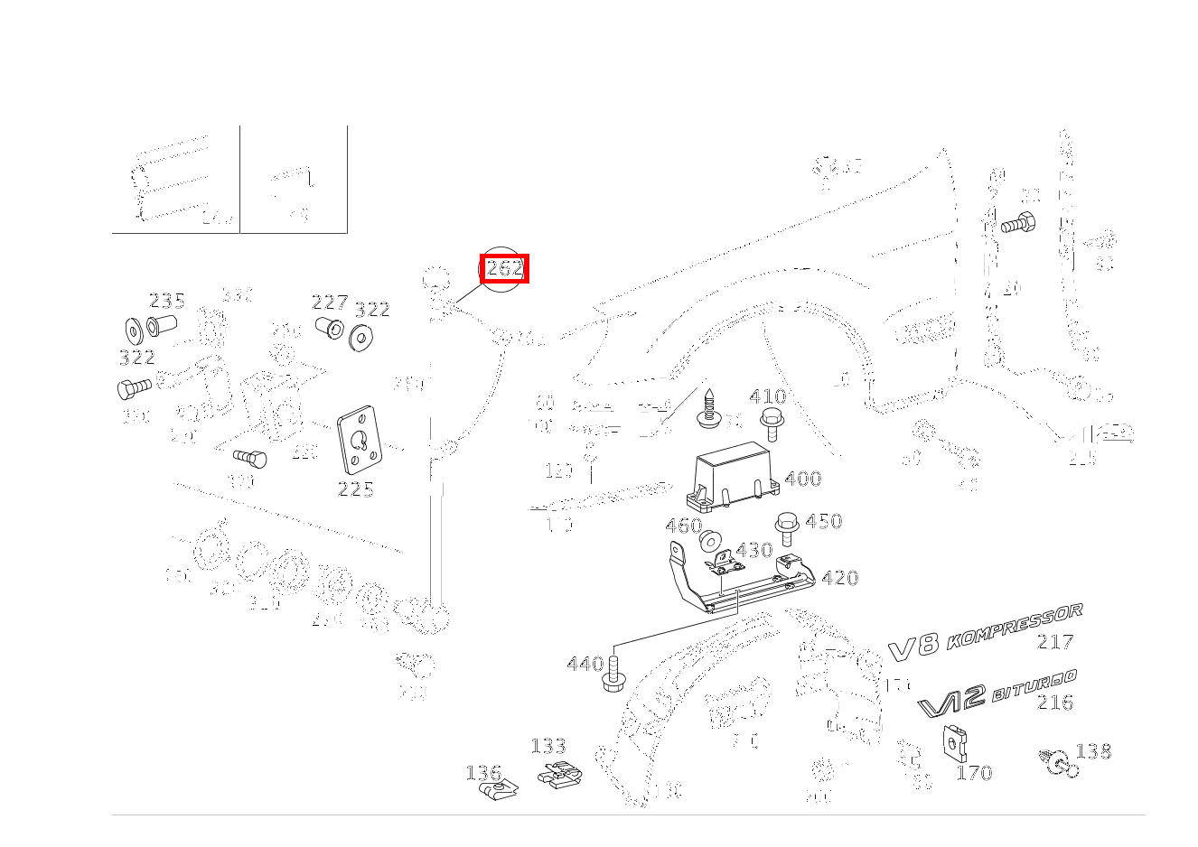 TEILESATZ STANDART.STANGE BEFESTIGUNG STEUERGERAET S 350 Limousine (langer Radstand) 220 TEILESATZ STANDART.STANGE BEFESTIGUNG STEUERGERAET S 350 Limousine (langer Radstand) 220