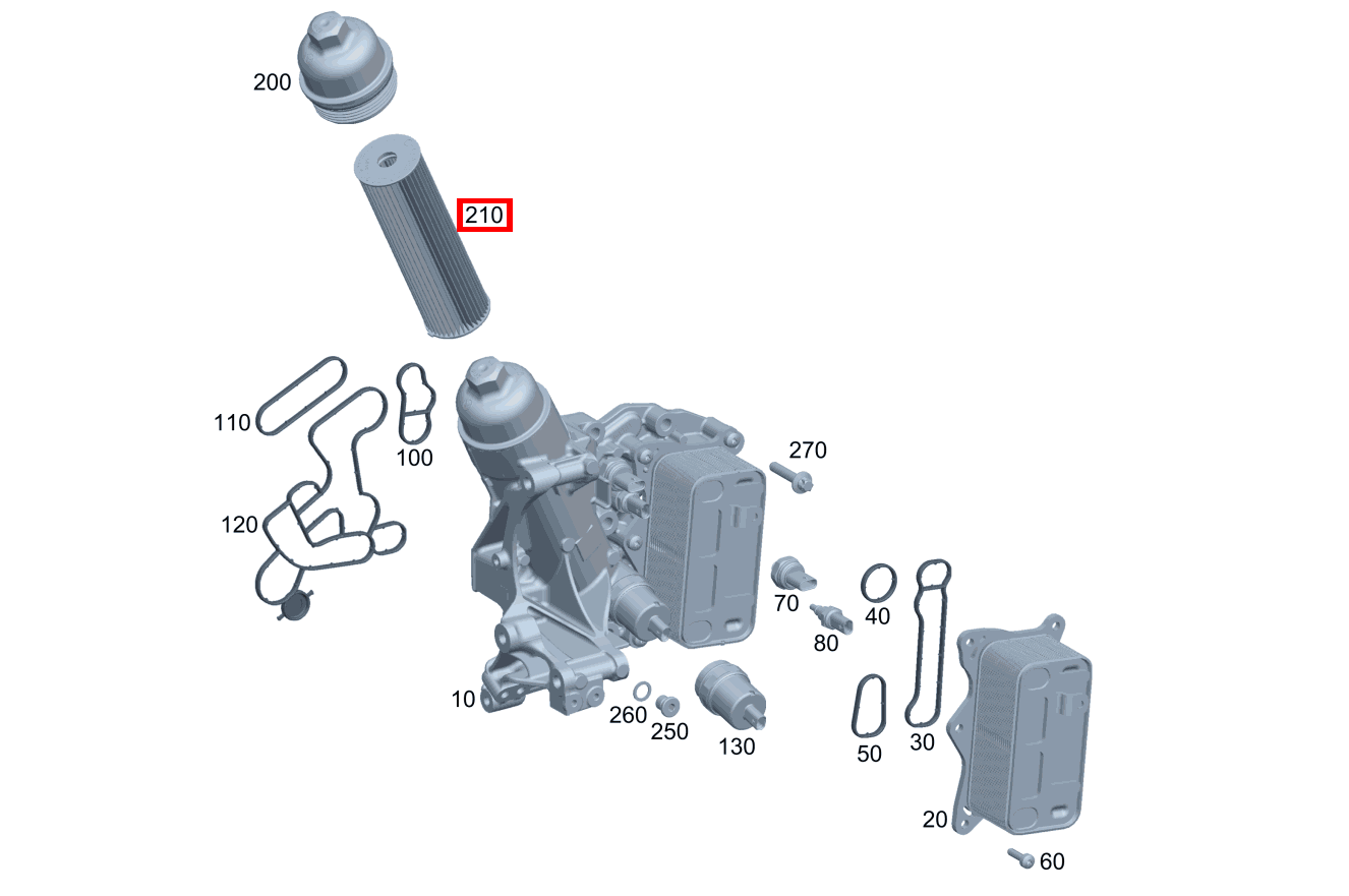 Teilesatz Filtereinsatz Mit Dichtring GLE 350 d 4MATIC Coupé 292