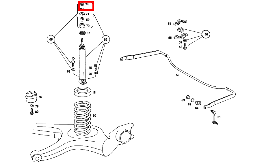 Sechskantmutter M10X1 280 C 114