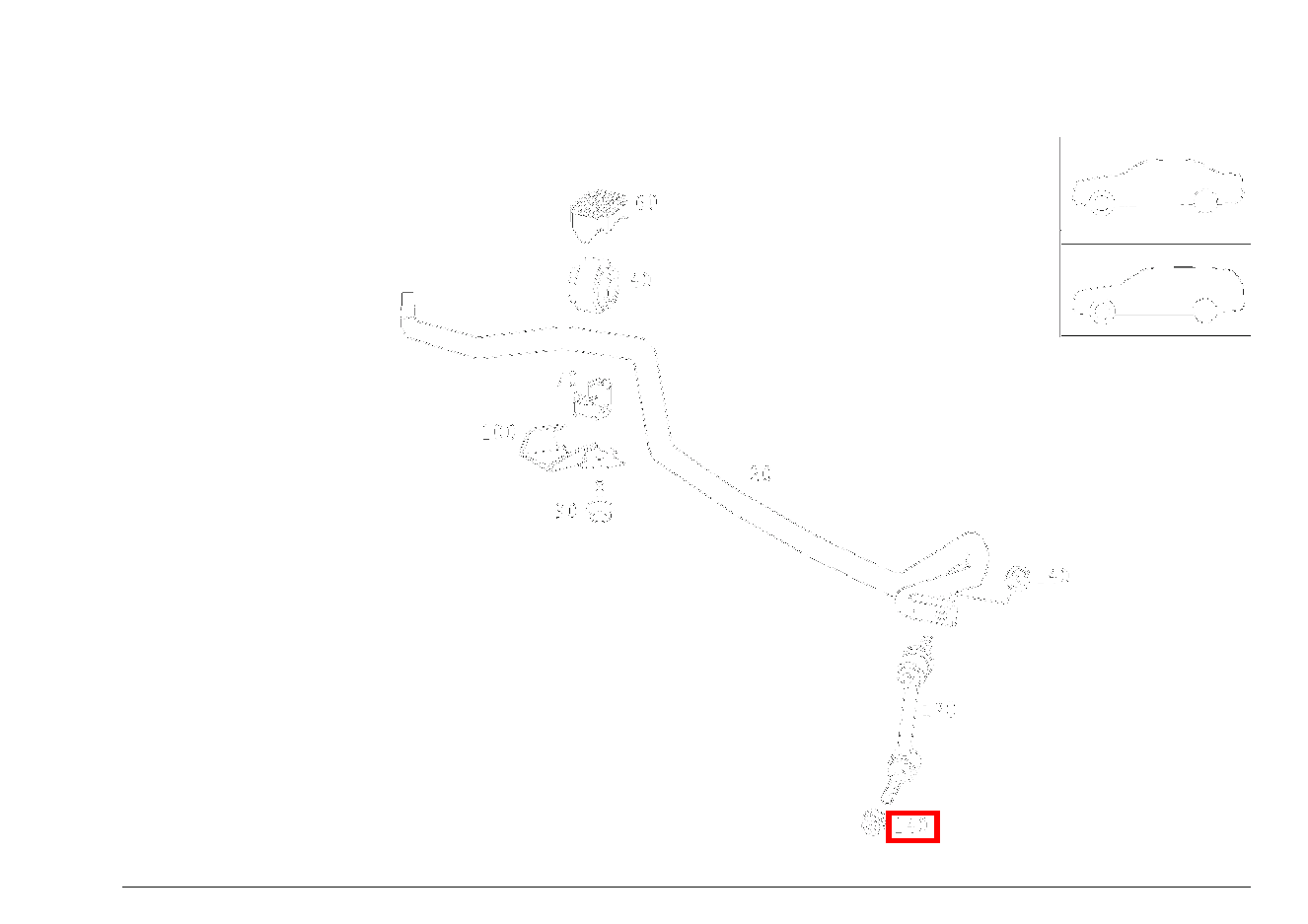 Sechskantmutter STANGE AN DREHSTAB; M14X1.5 E280 210