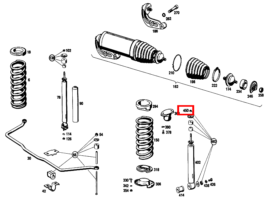 Sechskantmutter M10X1 280 SEL 4.5 108