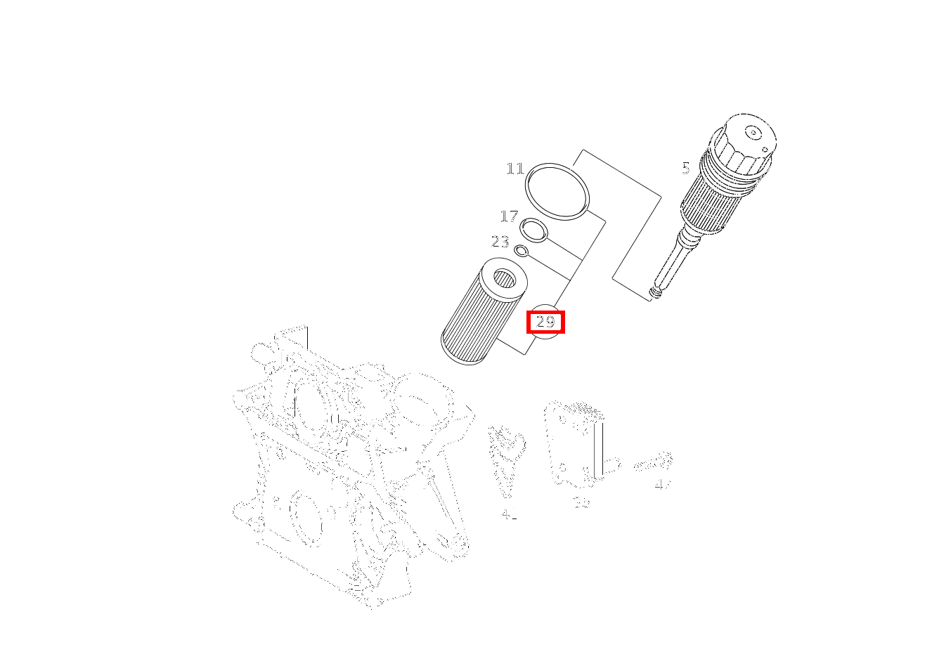 Teilesatz Filtereinsatz TEILESATZ 416 4X2 3550 460