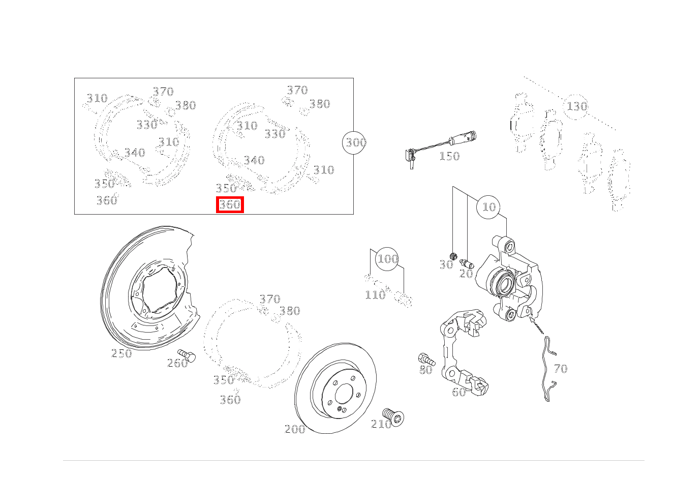 Zylinderstift BREMSSEILZUG AN ZUGLASCHE E 500/550 CABR. 207 Zylinderstift BREMSSEILZUG AN ZUGLASCHE E 500/550 CABR. 207