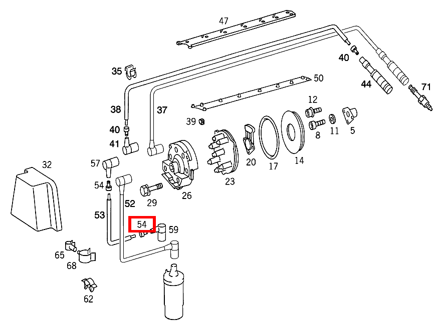 KABELVERSCHRAUBUNG E 300 T 4-Matic 124 KABELVERSCHRAUBUNG E 300 T 4-Matic 124