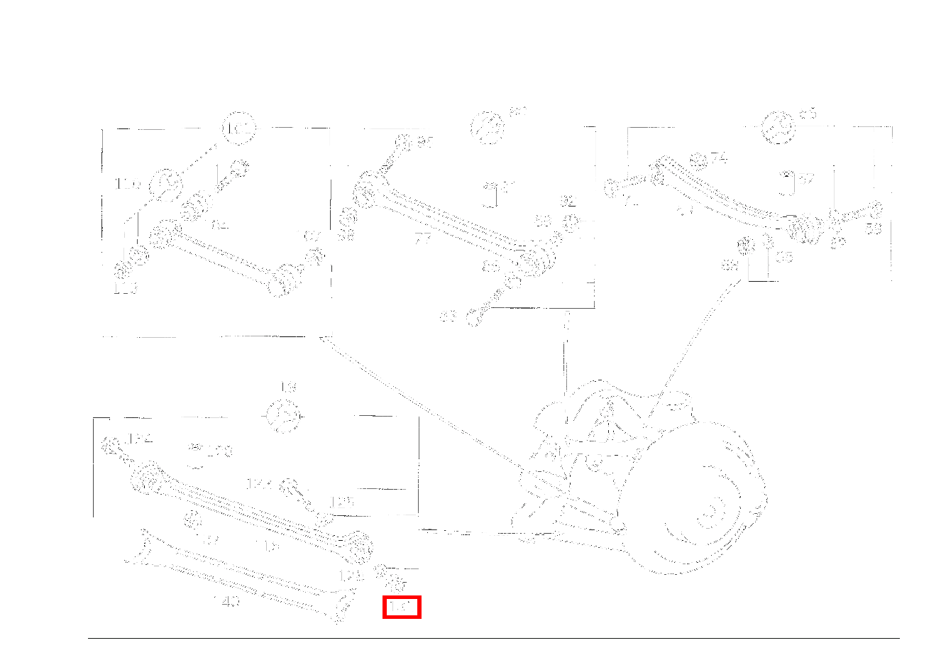 Sechskantmutter SCHUBSTREBE AN RADTRAEGER M10 C 200 T CDI 202