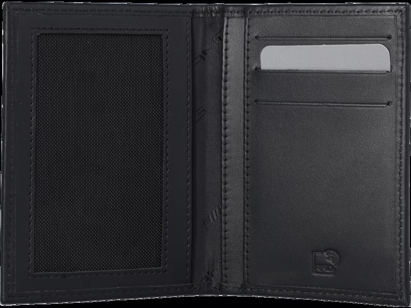 AMG Fahrzeugscheinmäppchen schwarz, Rindleder