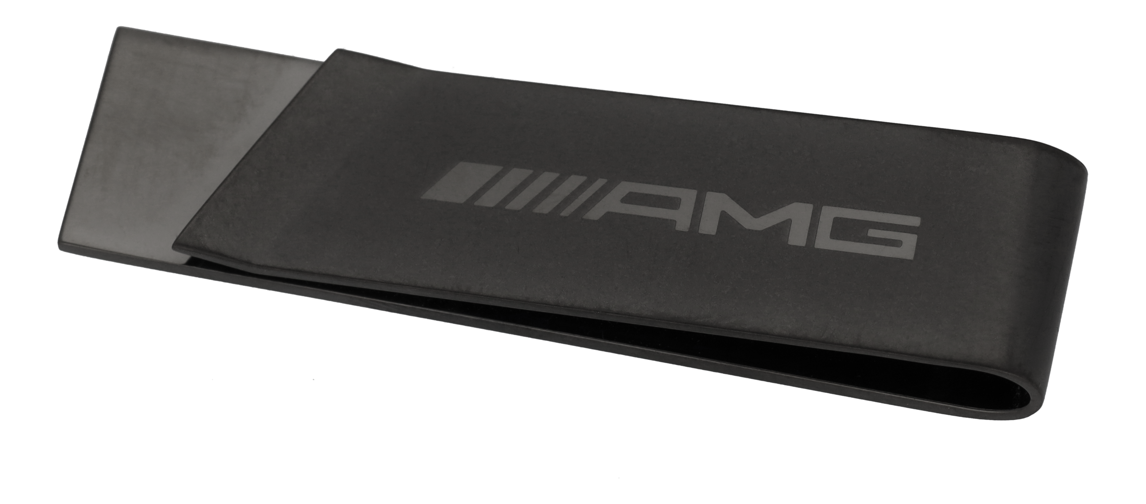 AMG Geldscheinklammer anthrazit, Edelstahl