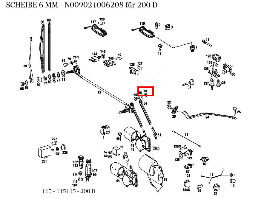 Scheibe 6 MM 200 D 115