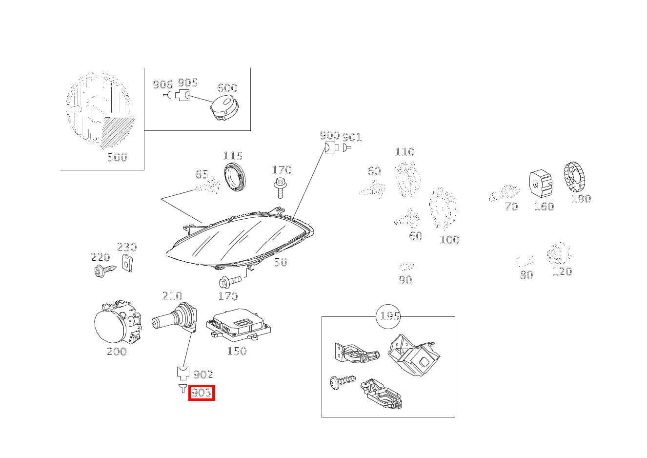 Kontaktbuchse 0.5-0.75 MM2 SLK2.8 A 200 TURBO COUPE 169