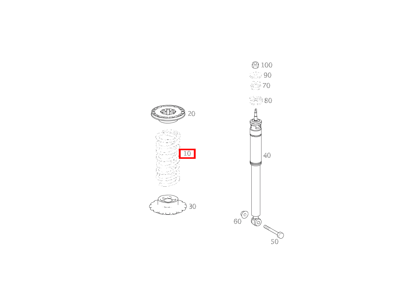 Hinterfeder B 180 246 Hinterfeder B 180 246