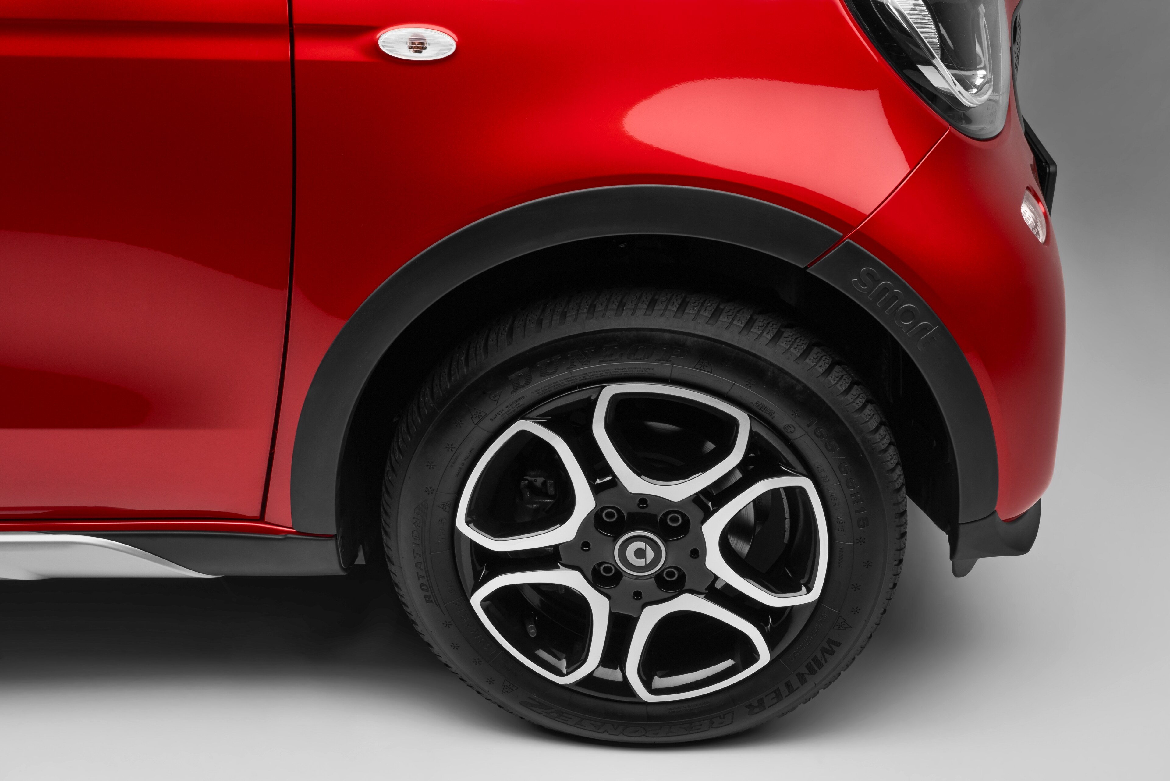 Radlaufverkleidungen, mit smart Schriftzug