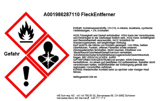 Mercedes-Benz - Fleckentferner