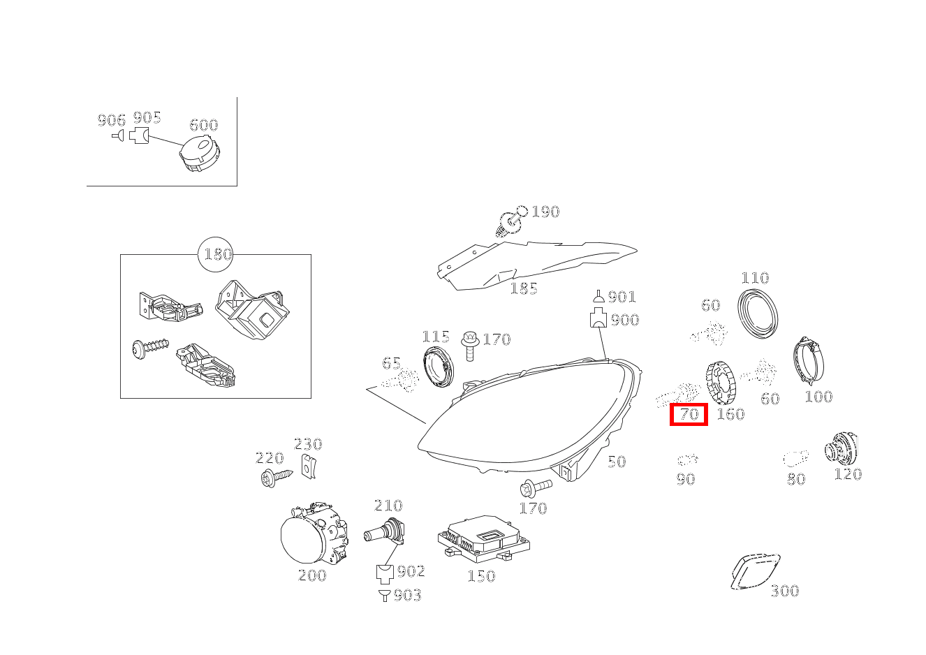GASENTLAD.LAMPE ABBLENDLICHT UND FERNLICHT; D1S-35W-BIXENON B 200 Turbo Sports Tourer 245