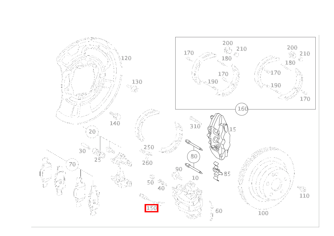 Belagverschleisssensor Bremsbelagverschleißanzeige Hinterachse rechts CLS 55 AMG 219
