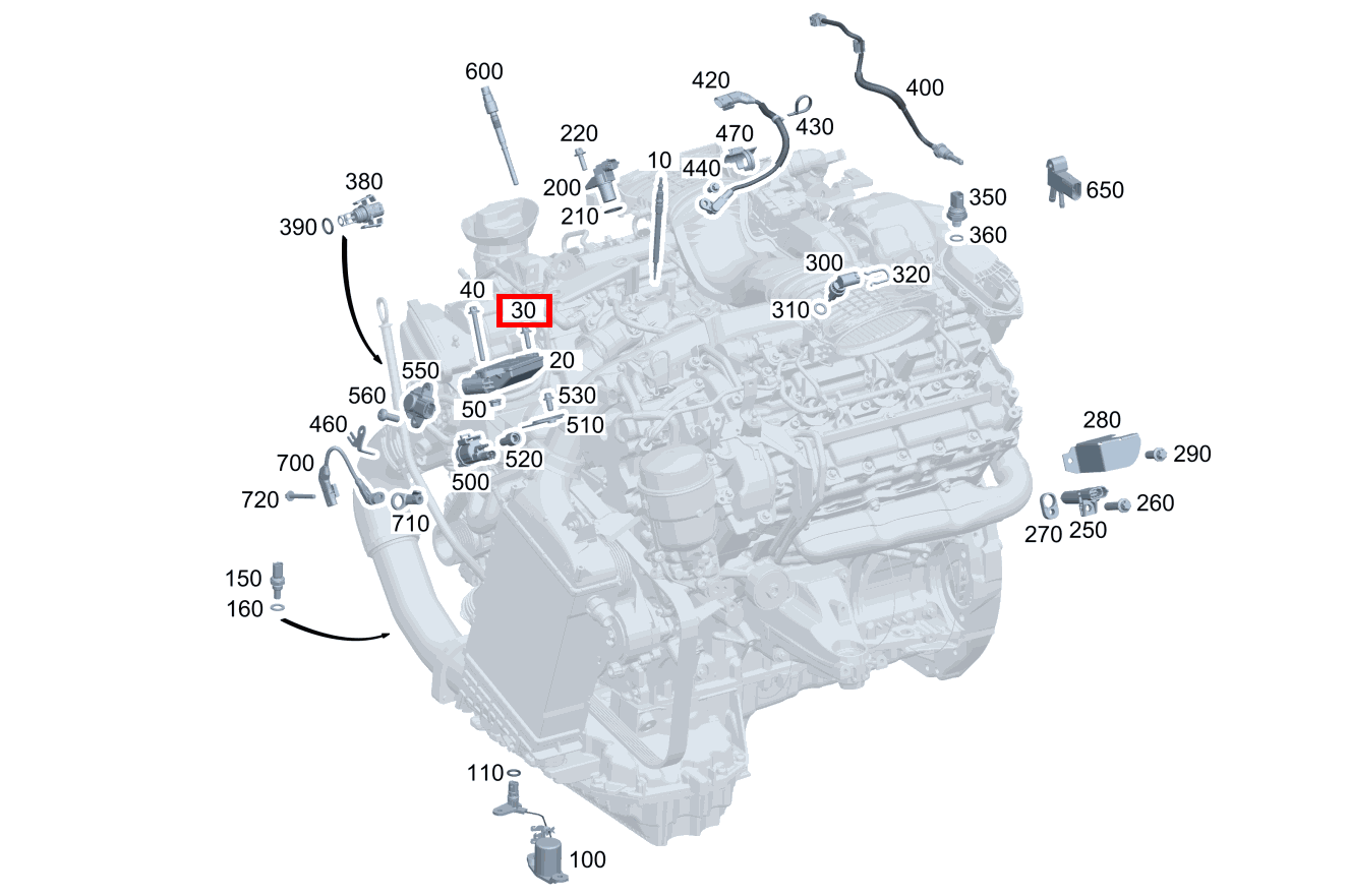 Sechsrundschraube Steuergerät an Ladeluftquerrohr; M6X20 G 500 Off-Roader lang BCA 463