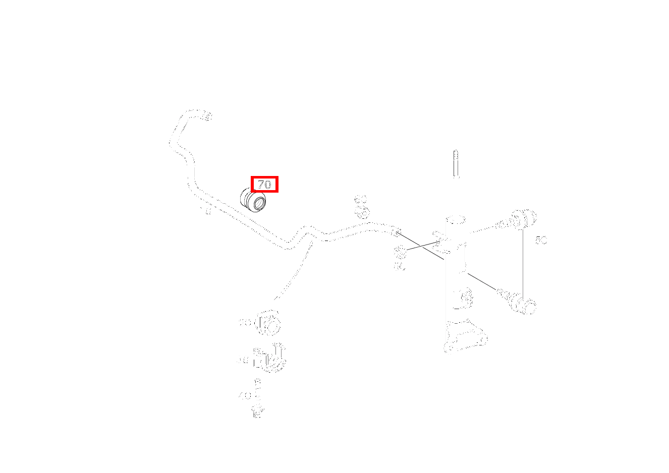 STAUBSCHUTZMANSCHETTE DREHSTAB CLK 55 AMG Cabriolet 209