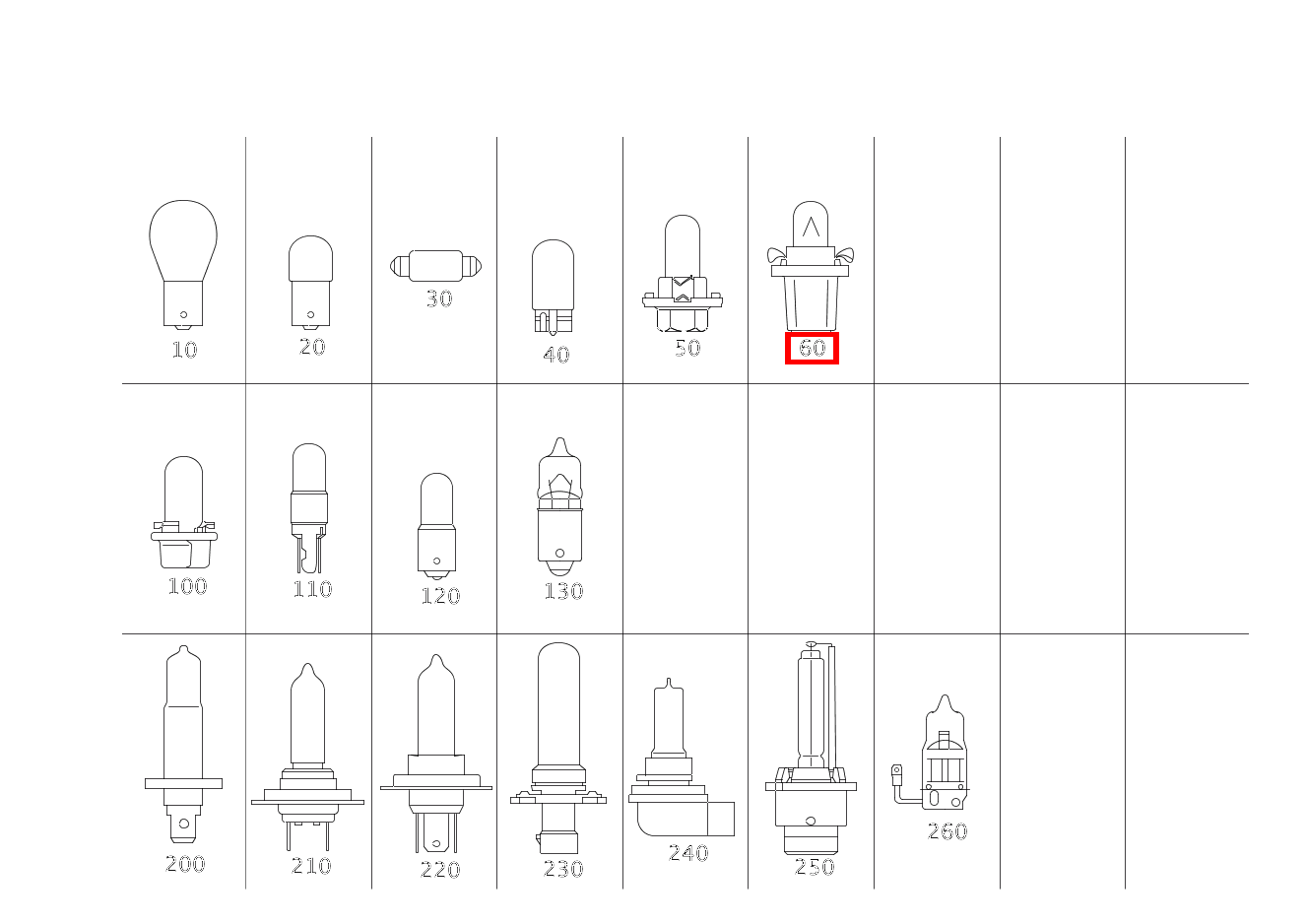 Glühlampe KLAR; 12V-1,2W SLK 320 AMG KOMP 170 Glühlampe KLAR; 12V-1,2W SLK 320 AMG KOMP 170