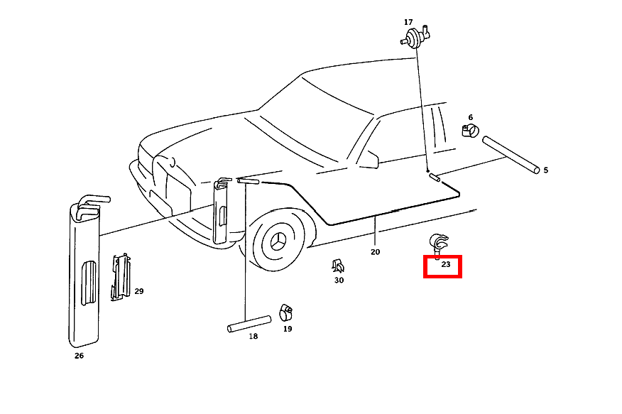 SCHLAUCHHALTER 280 CE 123