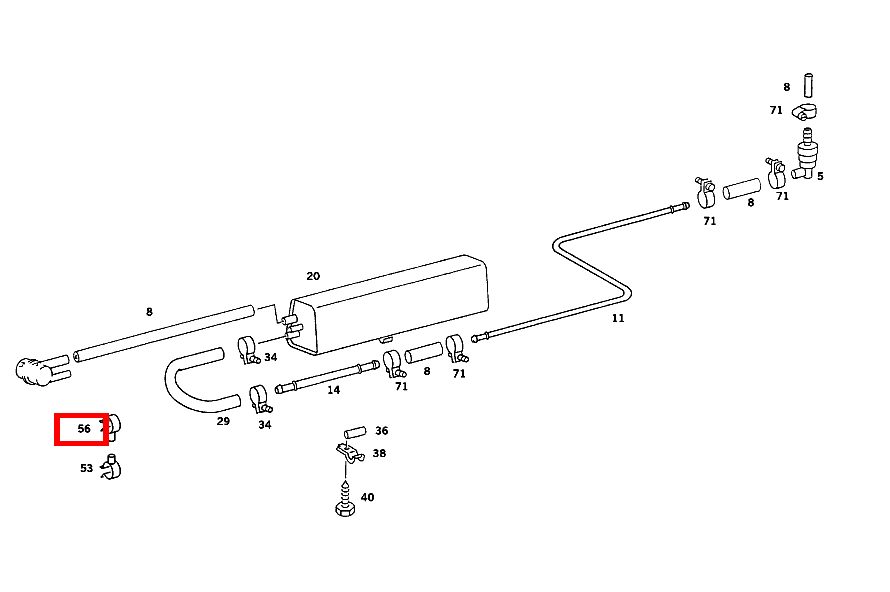 SCHLAUCHHALTER 500 SEC-126 126