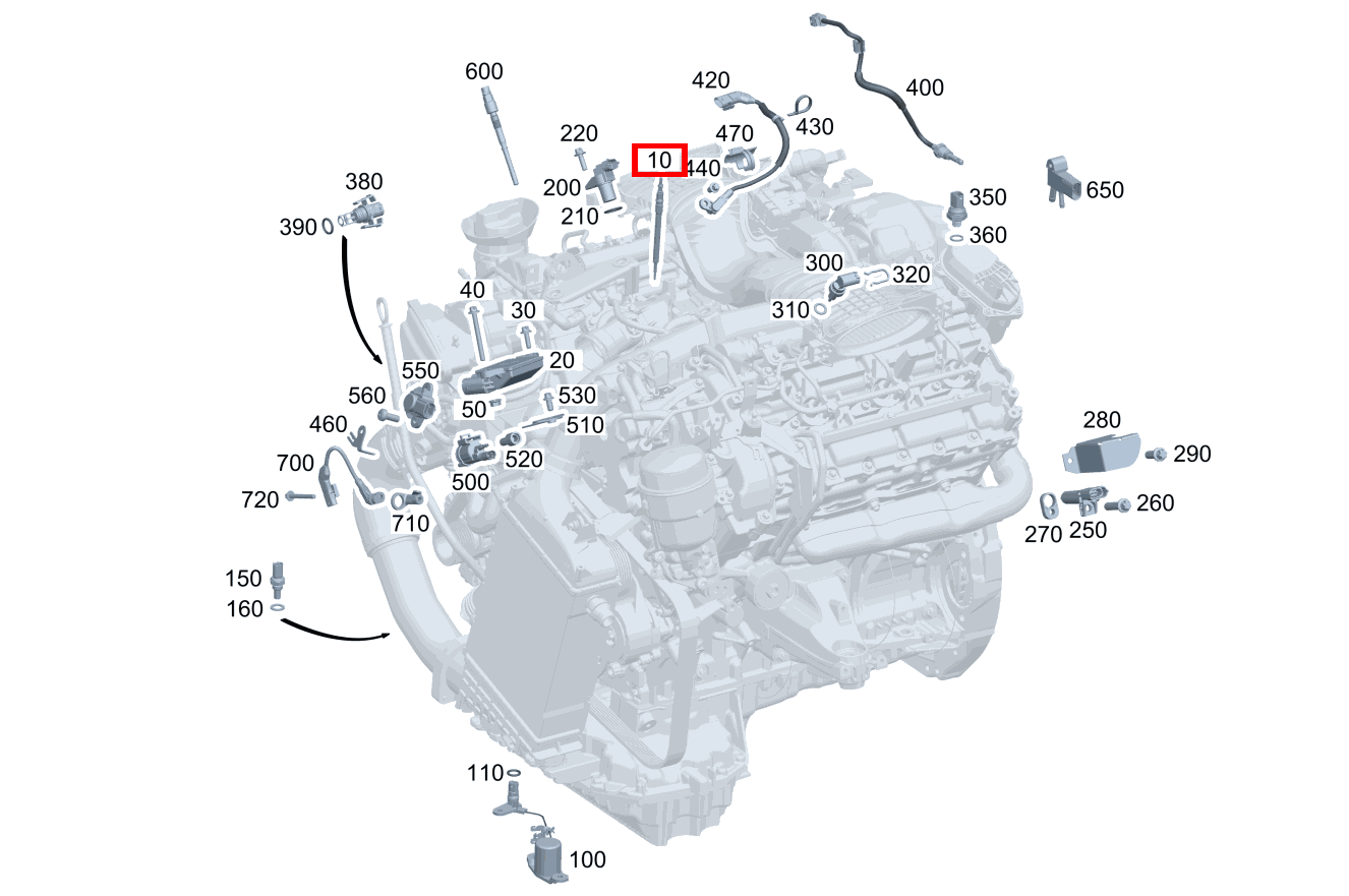 GLUEHSTIFTKERZE Keramikausführung M10 EQC 400 4MATIC 293