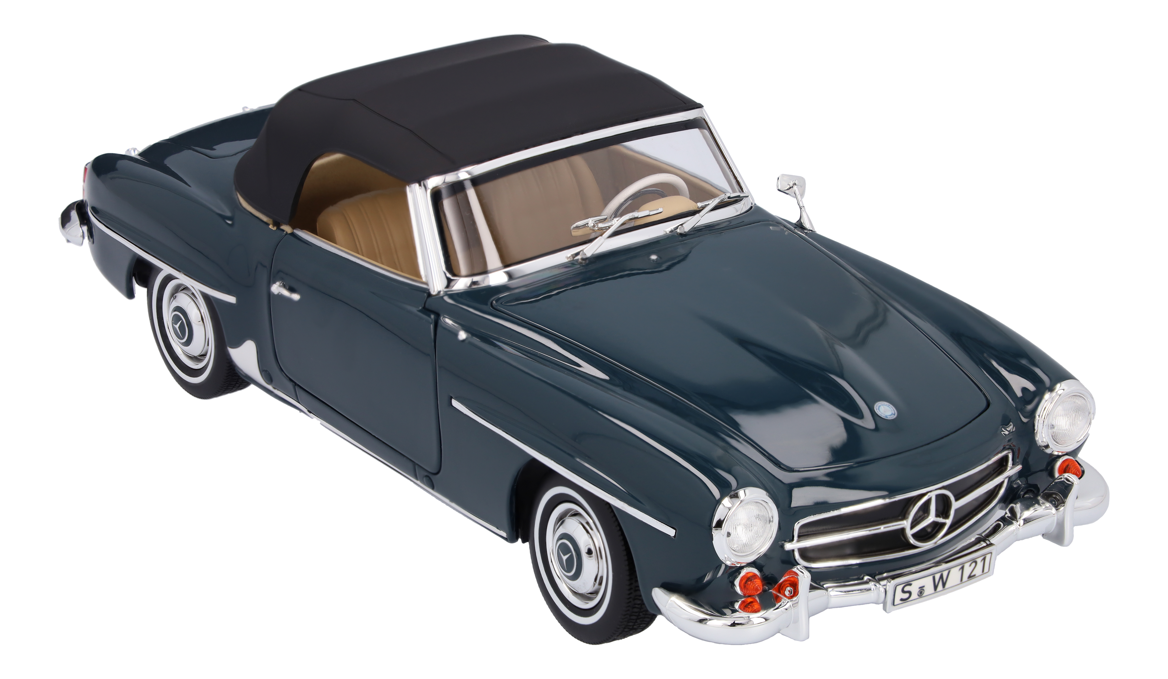 190 SL Roadster W 121 (1954-1963) graublau, Norev, 1:18