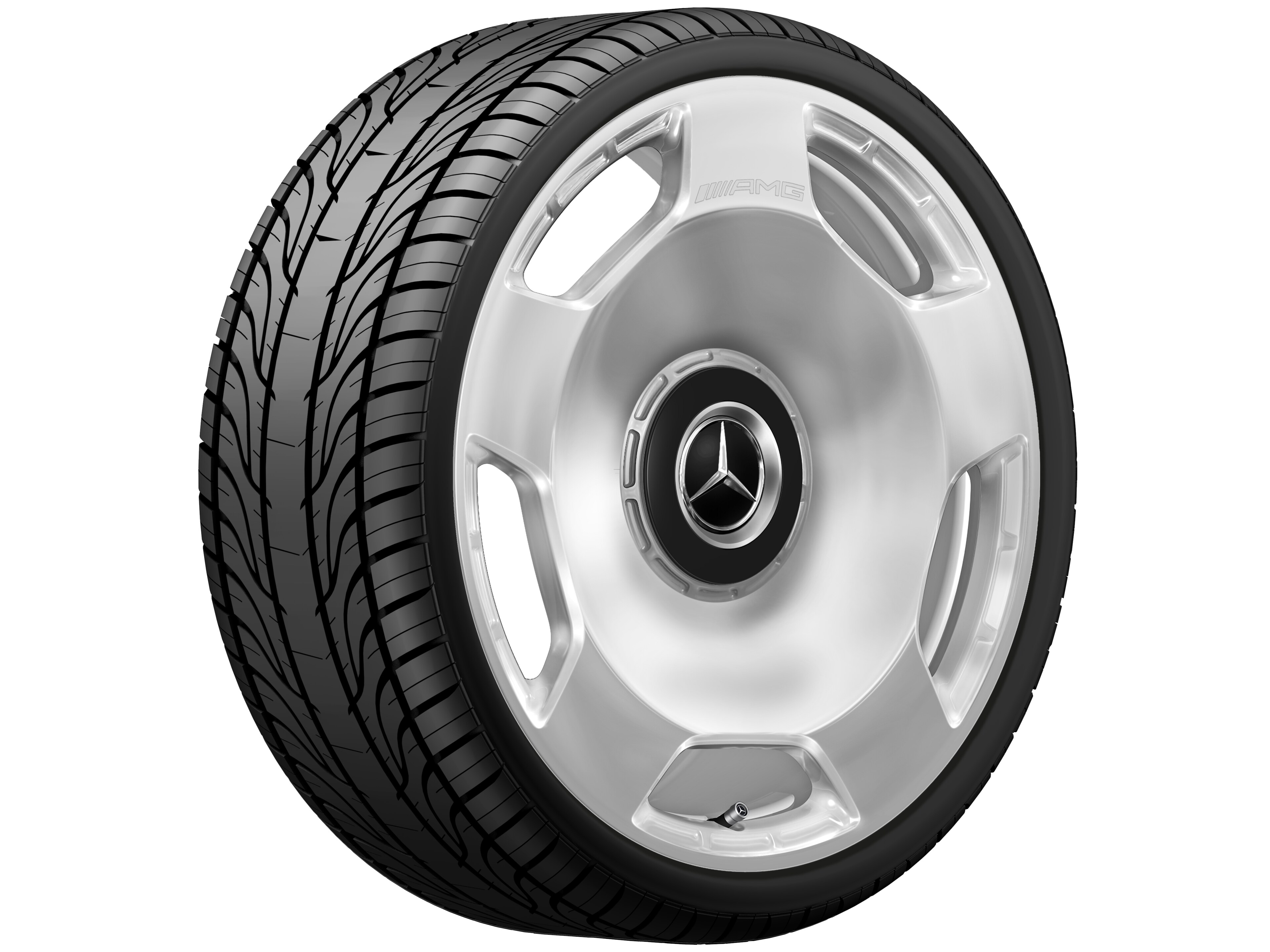 AMG Schmiederad, 23 Zoll, 10 J x 23 ET 45, silberfarben, hochglanzpoliert