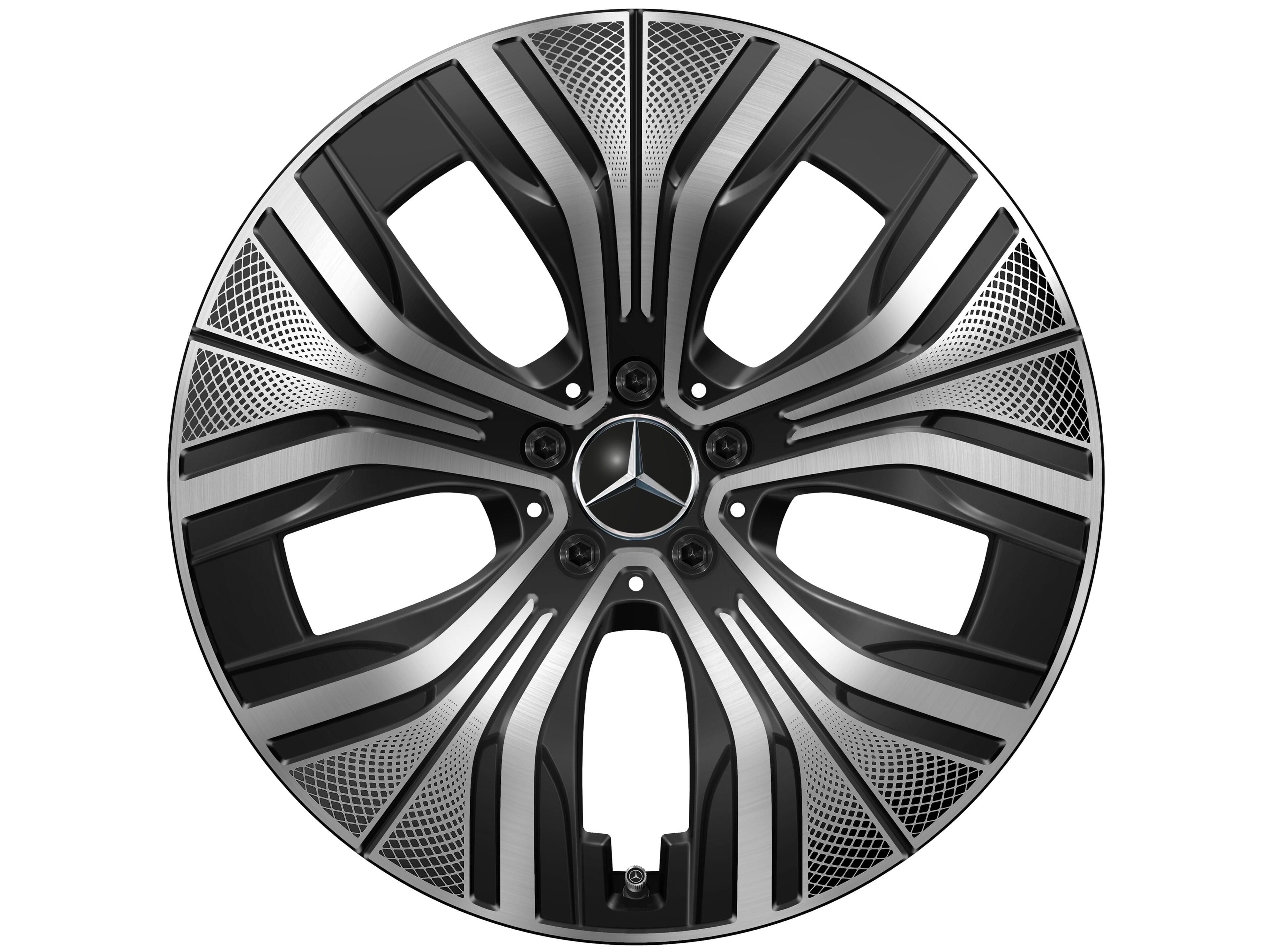 Mercedes-Benz - 5-Speichen-Rad, Aero, 20 Zoll, bedruckt 8,5 J x 20 ET 38,5, schwarz, glanzgedreht