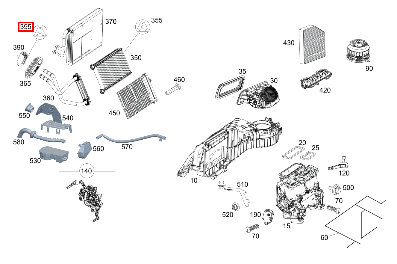 DICHT.SATZ EXPANS.VENTIL Mercedes-AMG GT 63 S E PERFORMANCE 290
