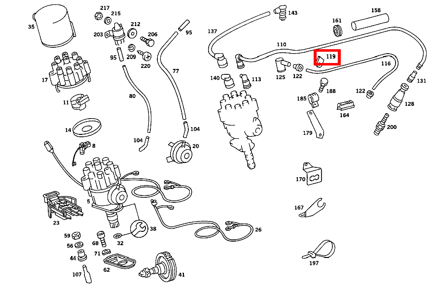 KENNZEICHNUNGSTUELLE ZYLINDER 1 300 SEL 109 KENNZEICHNUNGSTUELLE ZYLINDER 1 300 SEL 109