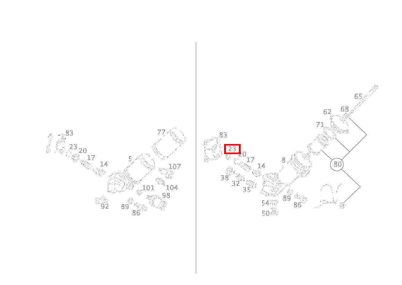 Sprengring UMGEHUNGSVENTIL B 180 247