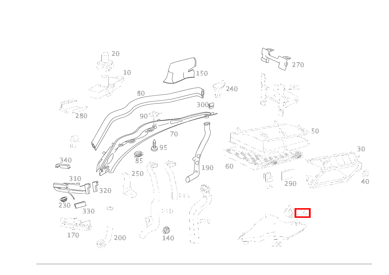 Verschluss ABDECKUNG C 320 Sportcoupé 203