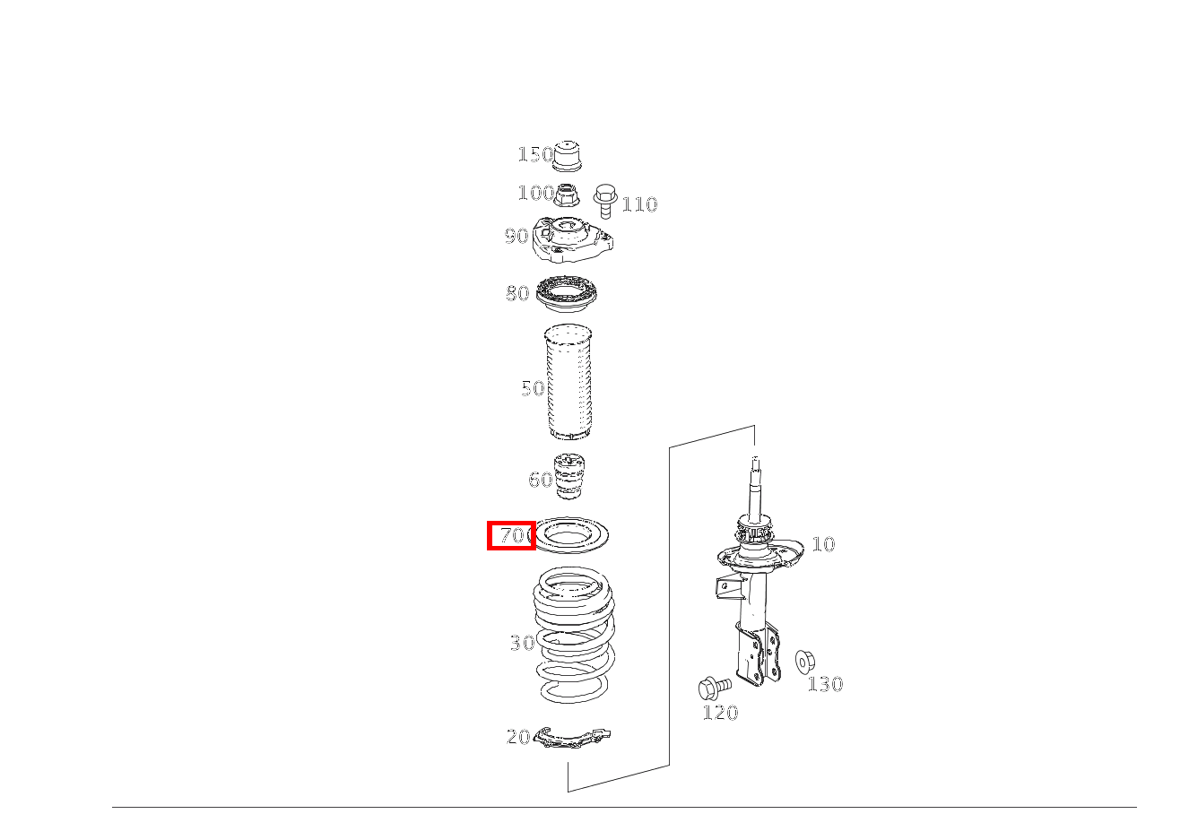 Schraubenfederbeilage Oben links und rechts CLA 200 Shooting Brake 212