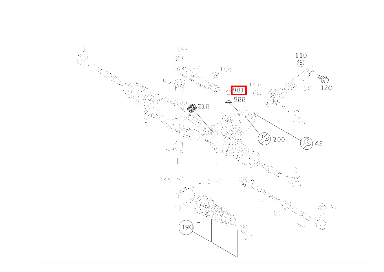GEHAEUSEDICHTUNG VENTIL PARAMETERLENKUNG Y10; 1.1-2.1 MM SLK2.8 SL 65 AMG Roadster BCA 230