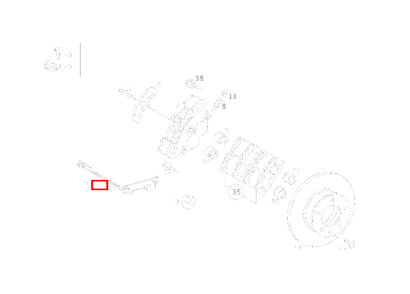 Belagverschleisssensor VERSCHLEISS BREMSBELAG 300 GD ST. LG 460