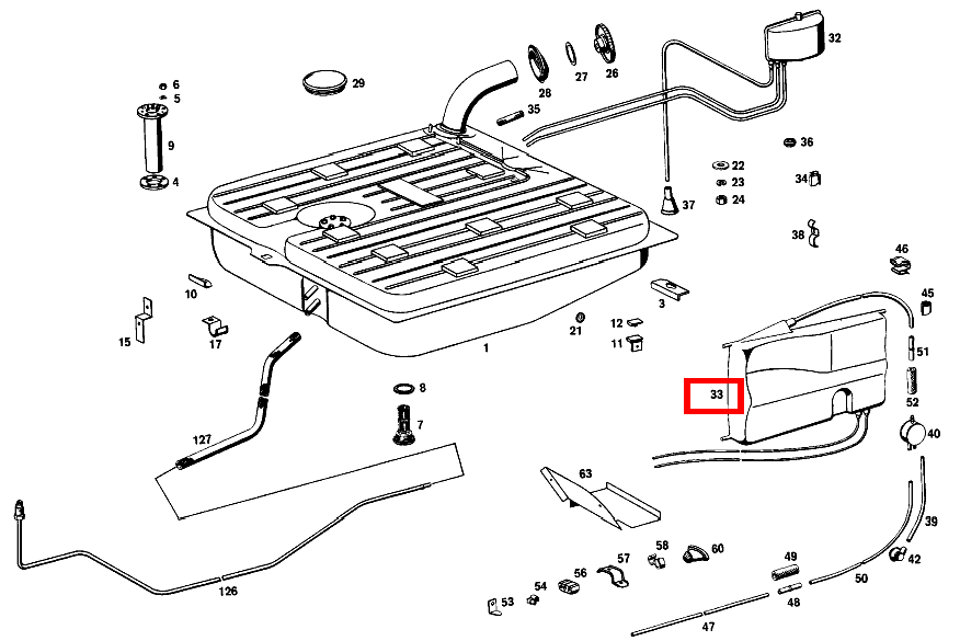 Ausgleichsbehälter 4.5 L. SL 280 113 Ausgleichsbehälter 4.5 L. SL 280 113