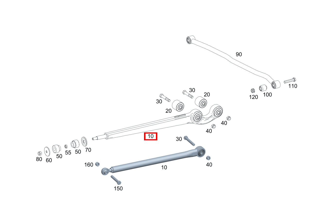 ACHSLENKER LAENGSLENKER AN 1.HINTERACHSE G 300 CDI 461 ACHSLENKER LAENGSLENKER AN 1.HINTERACHSE G 300 CDI 461
