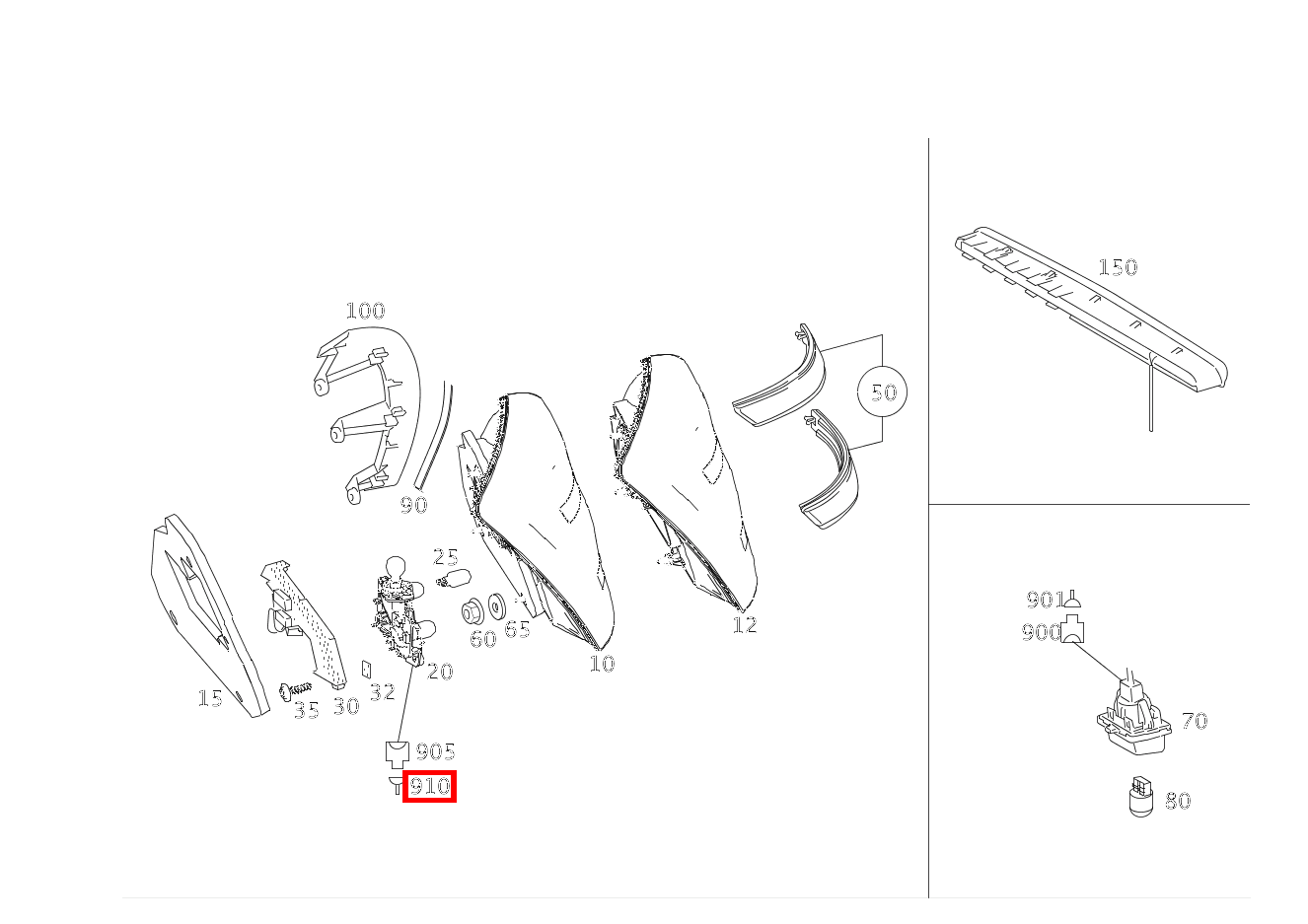 Kontaktbuchse LEUCHTEINHEIT; 0.5-1.0 MM2 MCP2.8 S 550 Limousine lang BCA 221