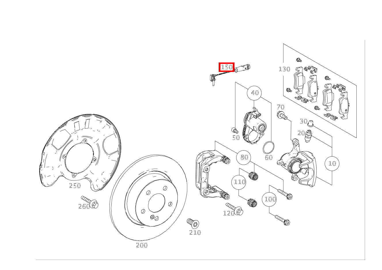 Belagverschleisssensor BREMSVERSCHLEISSANZEIGE Mercedes-AMG GLE 63 S 4MATIC Coupé 292