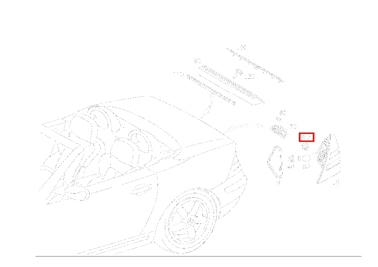 Mutter SCHLUSSLICHT RECHTS SLK 320 AMG KOMP 170