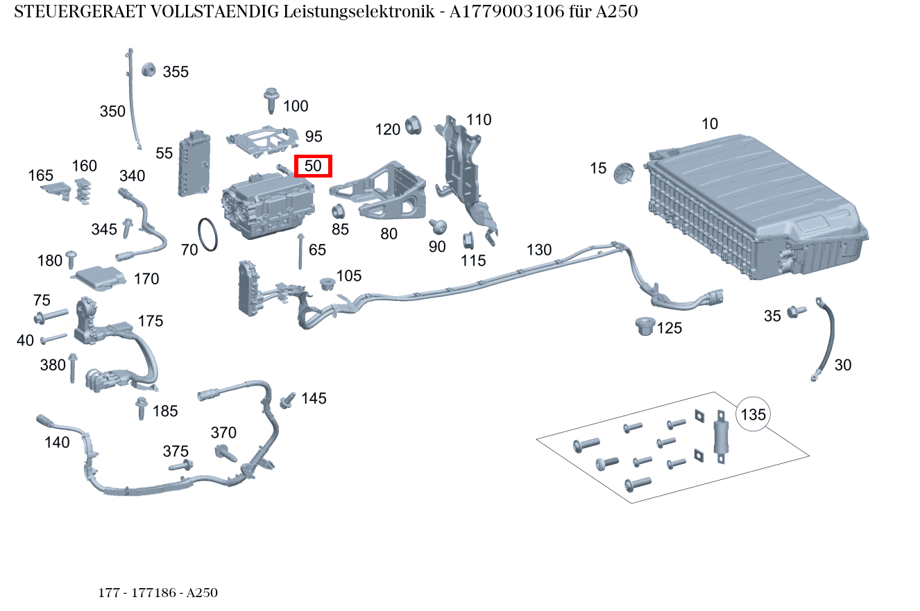 Steuergerät vollständig Leistungselektronik A250 177 Steuergerät vollständig Leistungselektronik A250 177
