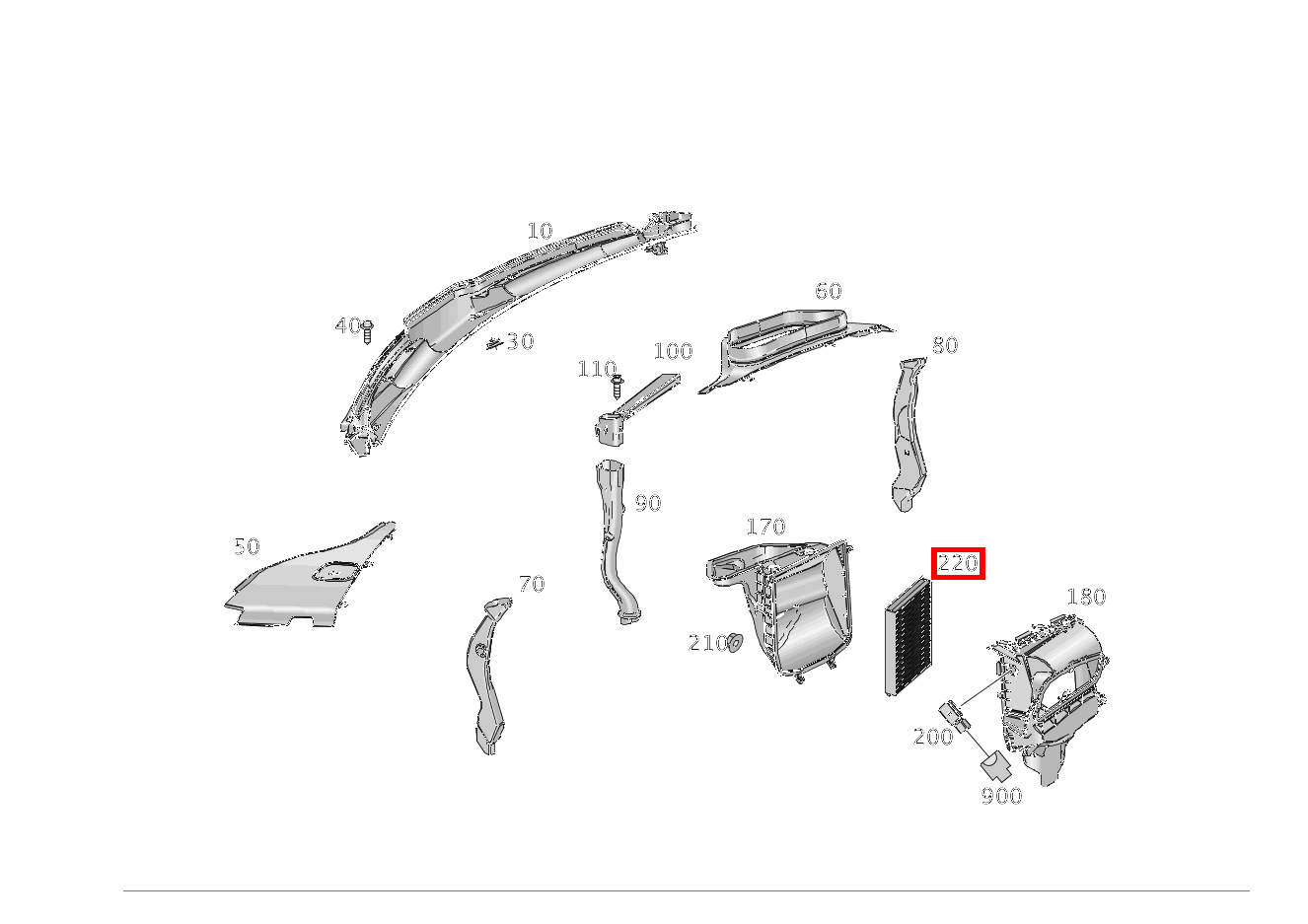 Staubfilter GLE 350 4MATIC 166 Staubfilter GLE 350 4MATIC 166